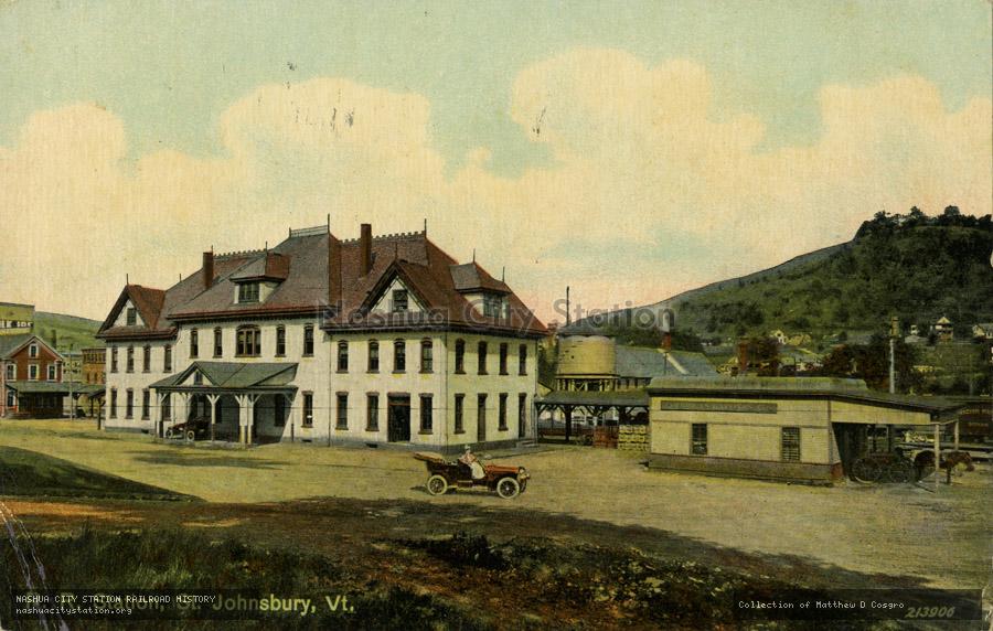 Postcard: Railroad Station, St. Johnsbury, Vermont